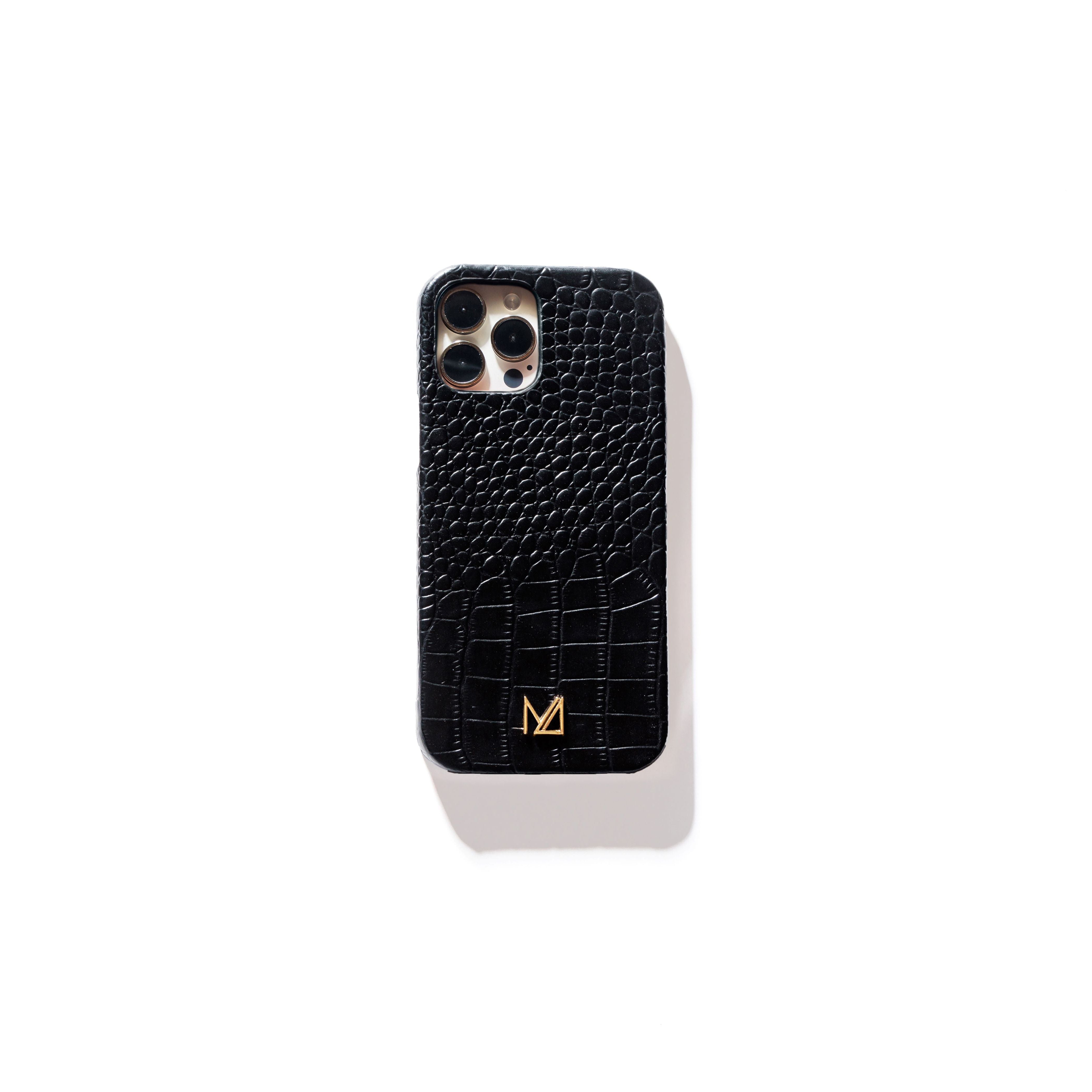 Premium Black Leather Case